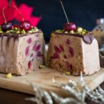 Cherry pistachio semifreddo – frozen Christmas lunch dessert
