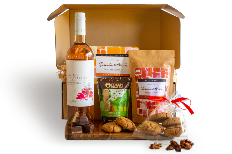 Gaia Tree Rosé, Chai and Nibbles Gift Hamper