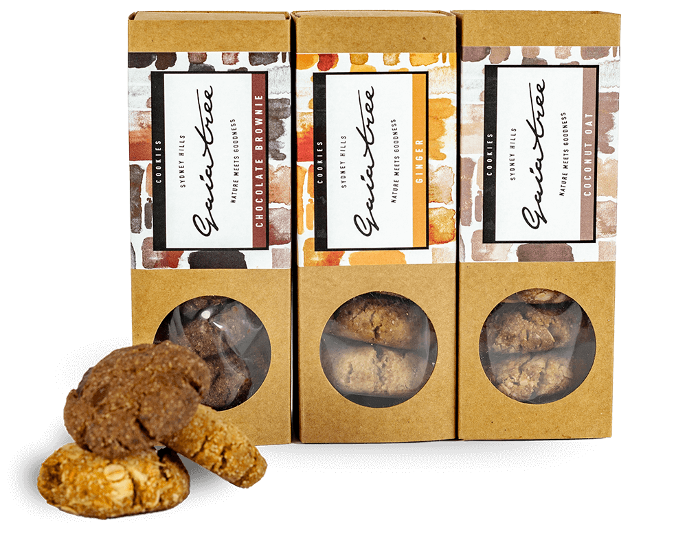 Gaia Tree Cookies Multipack with one of each flavour