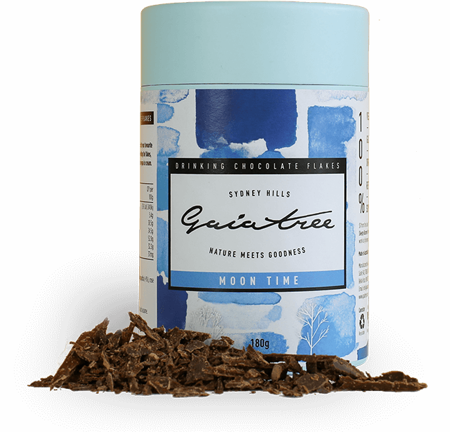 Pack of Gaia Tree Moon Time Drinking Chocolate Flakes