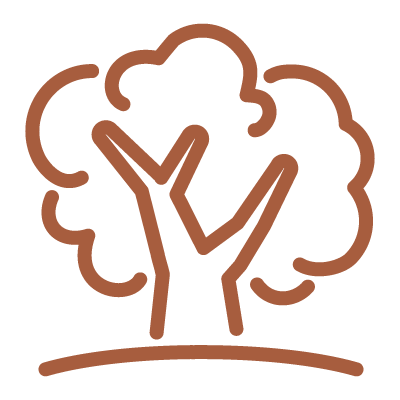 Illustrated plant-based icon